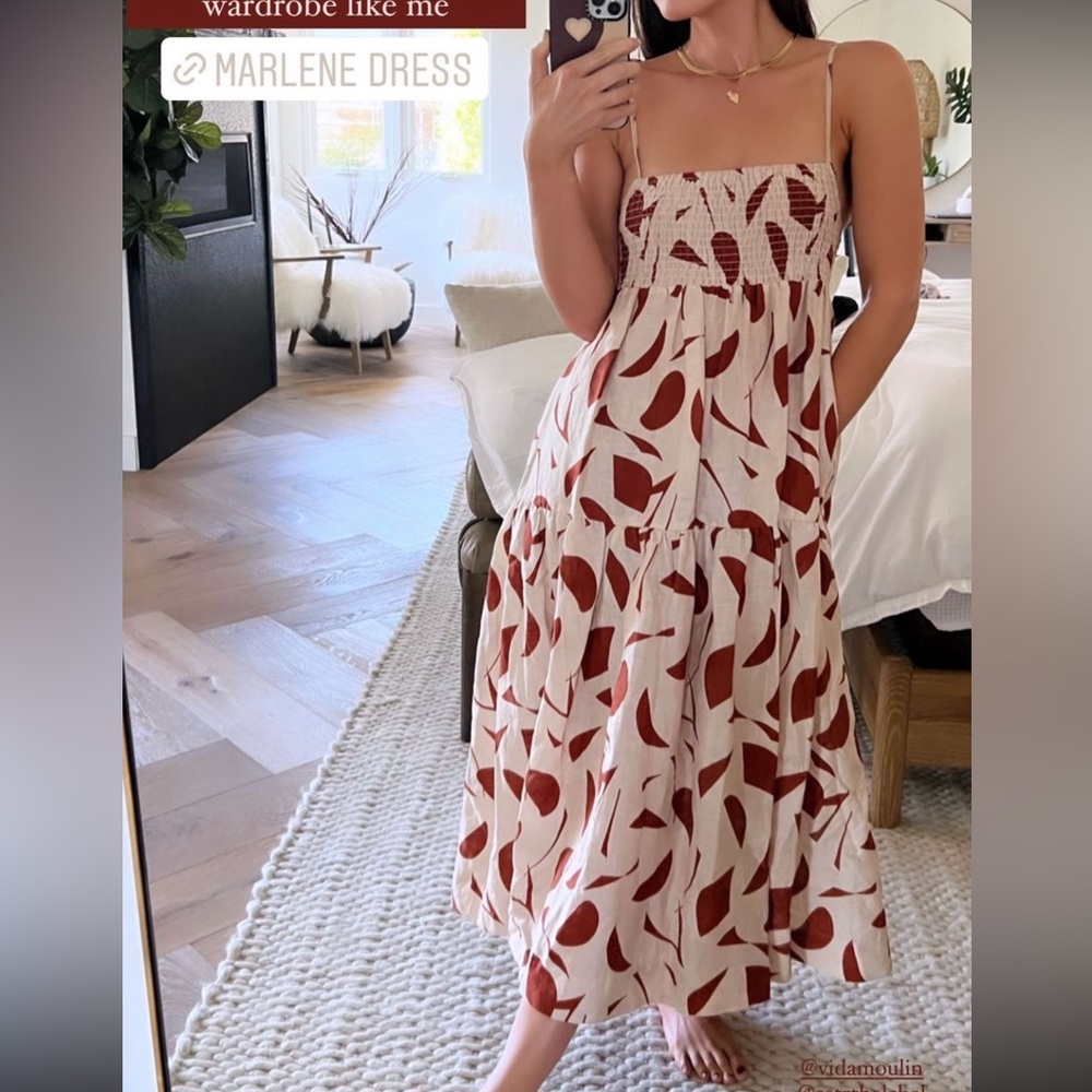 ASTR the label Linen Marlene Midi Dress